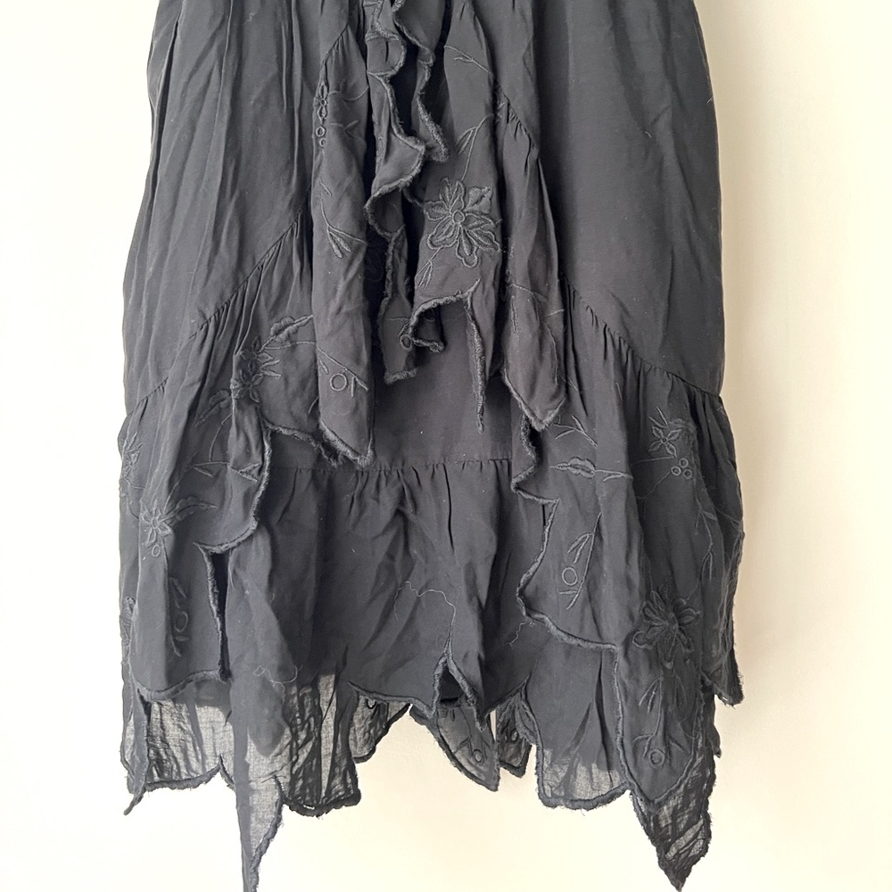 Free People Honeysuckle Rose Cut-Out Mini Dress Black Womems Size 6 ❤️NWT - Picture 4 of 8